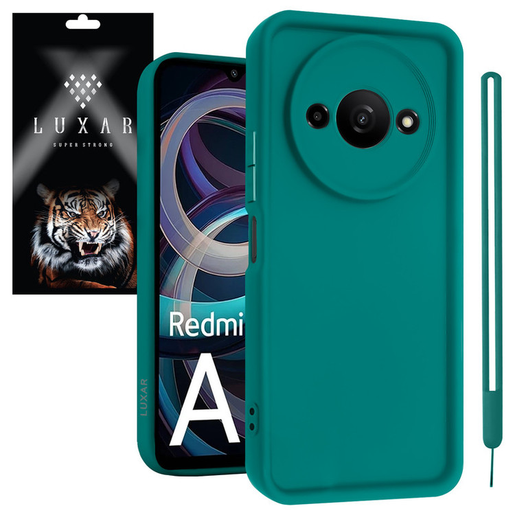 کاور لوکسار مدل redmia3 -Puffer band مناسب برای گوشی موبایل شیائومی Redmi A3 / Poco C61 / A3X 4G به همراه بند