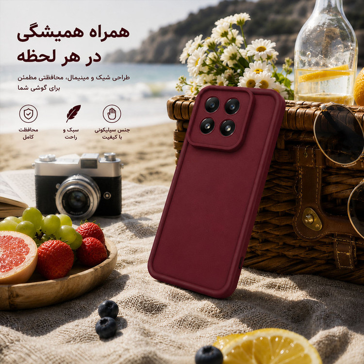 کاور گاردتک اساک مدل Silicone Puffer مناسب برای گوشی موبایل شیائومی Mi 15T Pro