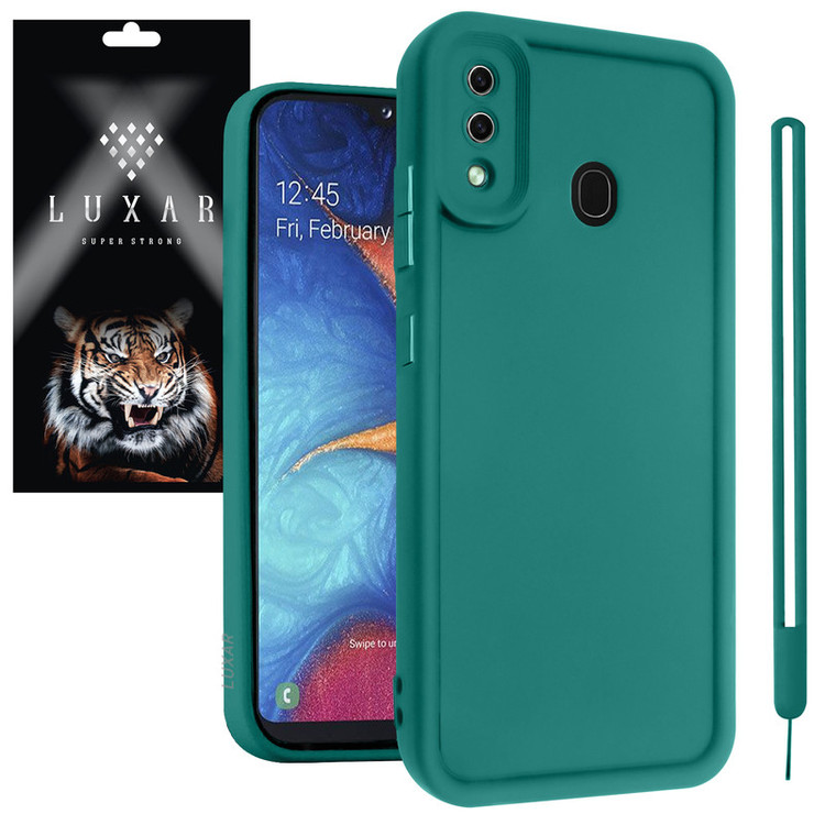 کاور لوکسار مدل a20 -Puffer band مناسب برای گوشی موبایل سامسونگ Galaxy A30 / A20 / M10S به همراه بند