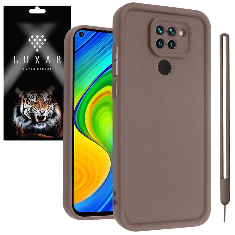 کاور لوکسار مدل Puffer band مناسب برای گوشی موبایل شیائومی Redmi Note 9 4G / 10X 4G به همراه بند آویز