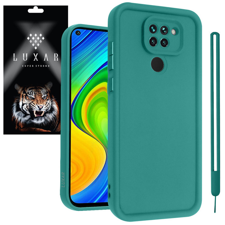 کاور لوکسار مدل Puffer band مناسب برای گوشی موبایل شیائومی Redmi Note 9 4G / 10X 4G به همراه بند آویز
