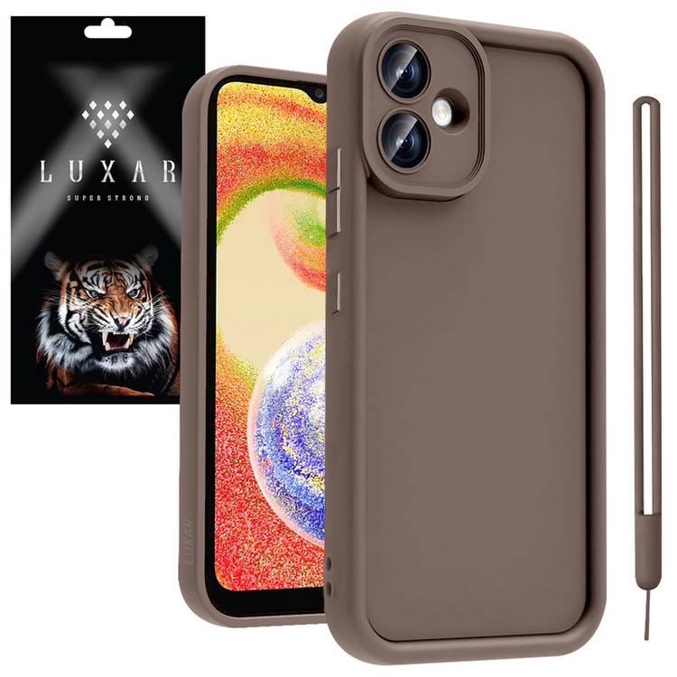 کاور لوکسار مدل a04 -Puffer band مناسب برای گوشی موبایل سامسونگ Galaxy A04E / F04 / M04 به همراه بند