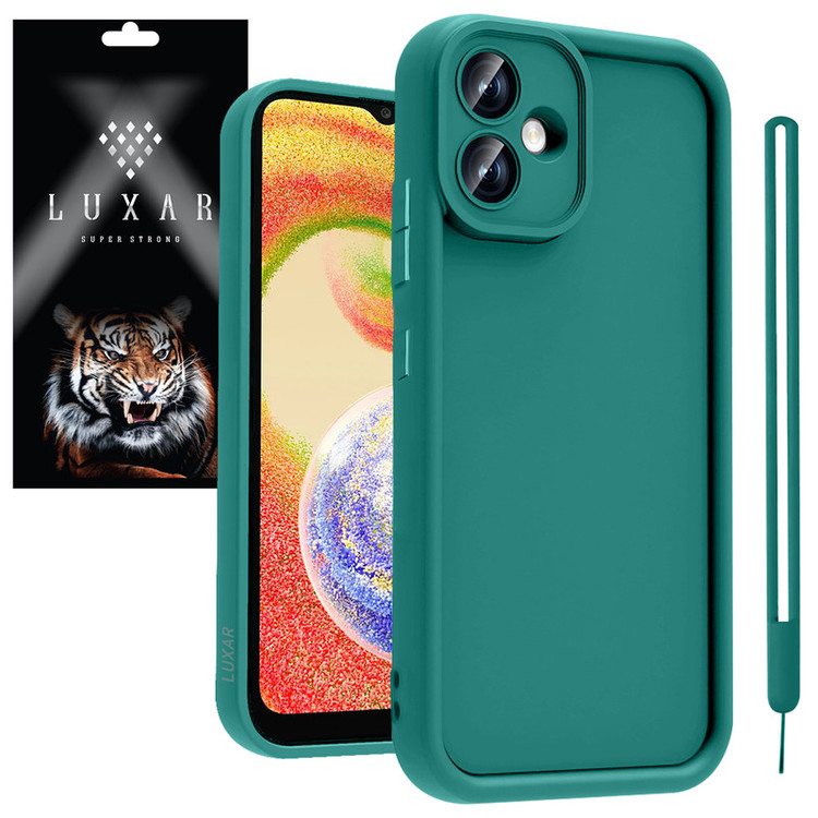 کاور لوکسار مدل a04 -Puffer band مناسب برای گوشی موبایل سامسونگ Galaxy A04E / F04 / M04 به همراه بند