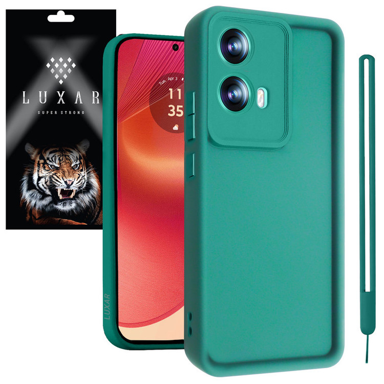 کاور لوکسار مدل 50fusion -Puffer band مناسب برای گوشی موبایل موتورولا Edge 50 Fusion به همره بند آویز
