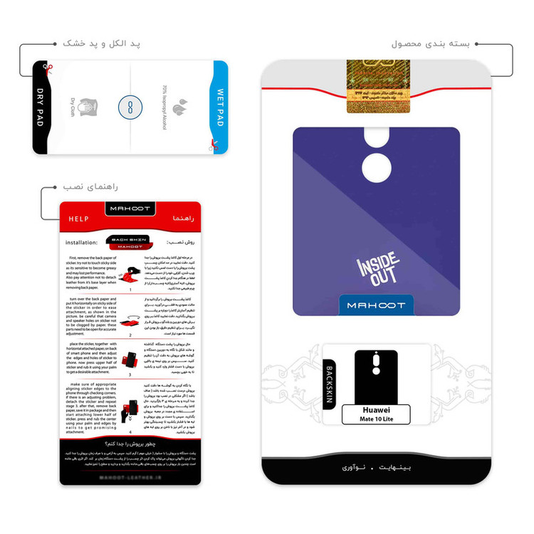 برچسب پوششی ماهوت مدل inside out مناسب برای گوشی موبایل هوآوی Mate 10 Lite