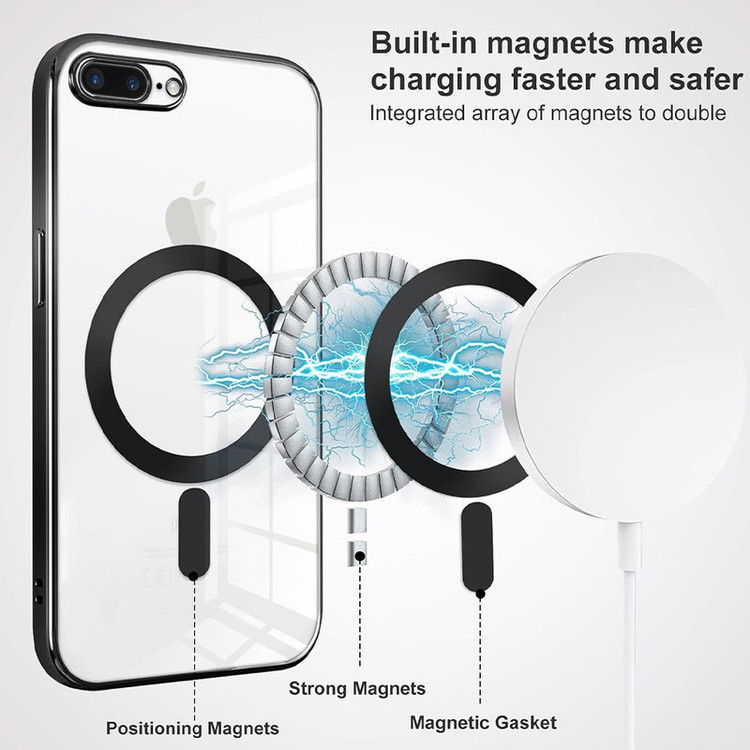 کاور مسیر مدل Silicone Magnetic Magsafe مناسب برای گوشی موبایل اپل iPhone 7 plus