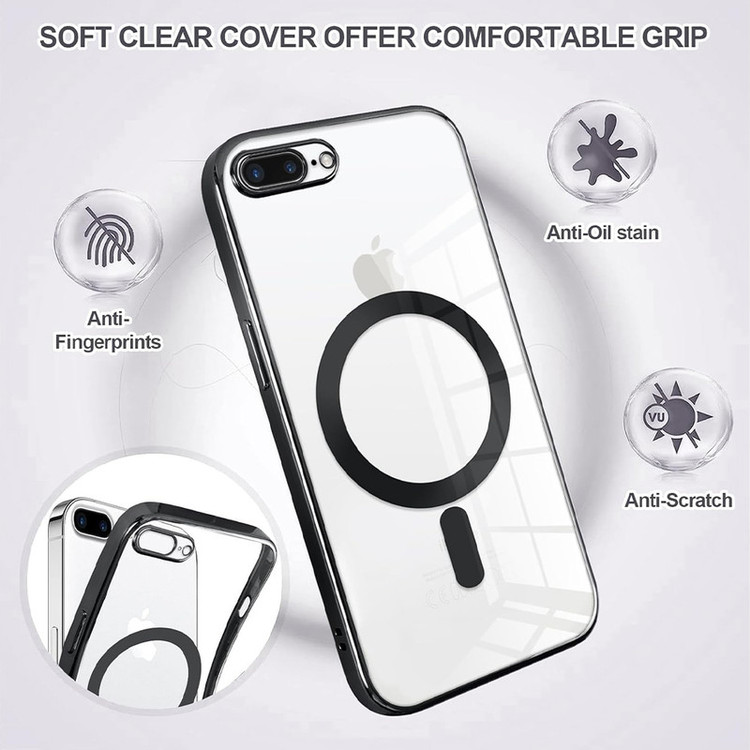 کاور مسیر مدل Silicone Magnetic Magsafe مناسب برای گوشی موبایل اپل iPhone 7 plus