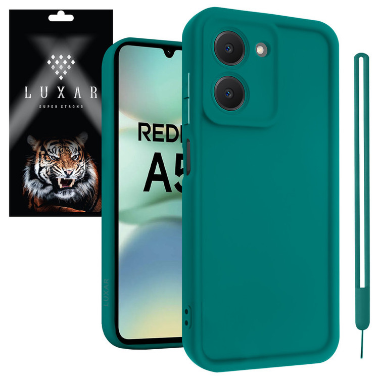 کاور لوکسار مدل redmia5 -Puffer band مناسب برای گوشی موبایل شیائومی Redmi A5 4G / Poco C71 4G به همراه بند