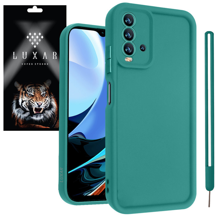 کاور لوکسار مدل note9 -Puffer band مناسب برای گوشی موبایل شیائومی Redmi Note 9 4G / Redmi 9T / 9 Power به همراه بند آویز