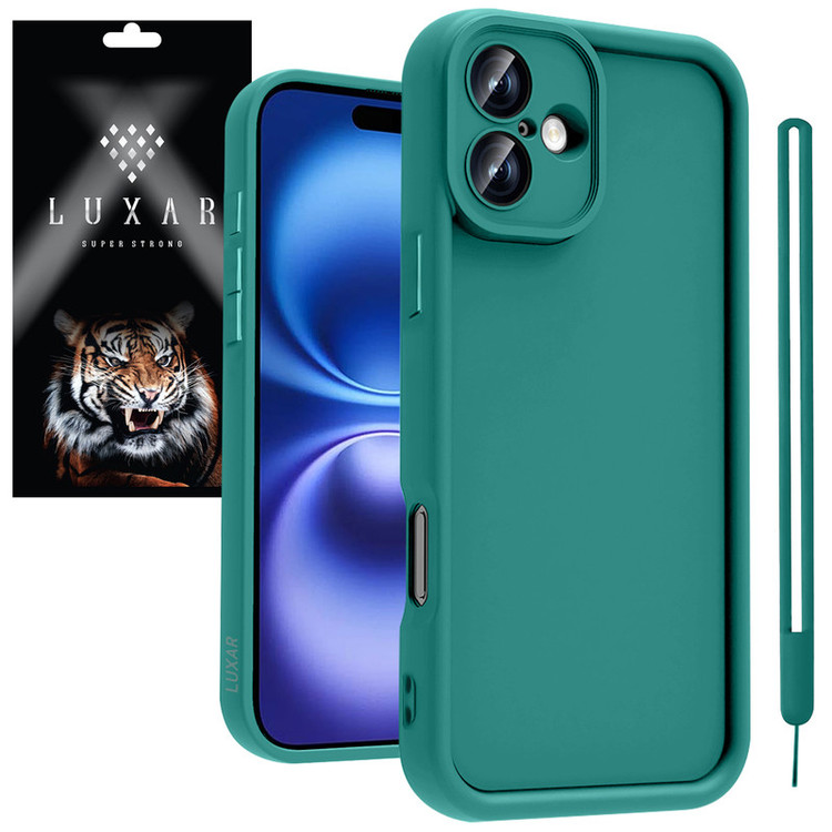 کاور لوکسار مدل ip16 -Puffer band مناسب برای گوشی موبایل اپل iPhone 16 به همراه بند آویز