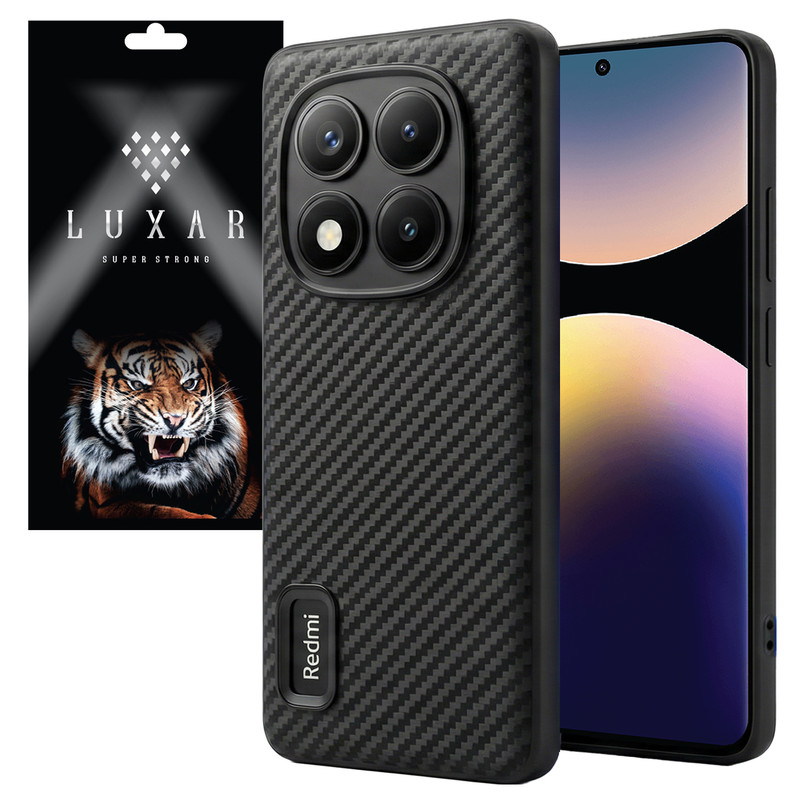 کاور لوکسار مدل not14pro _Carbon Line مناسب برای گوشی موبایل شیائومی Note 14 Pro 4G