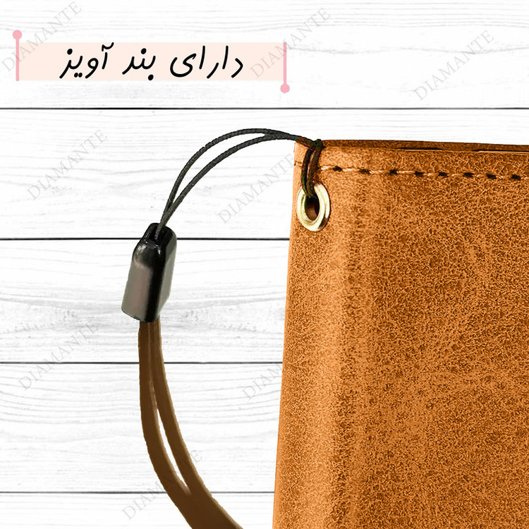 کیف کلاسوری دیامانته مدل Chanta Rd مناسب برای گوشی موبایل سامسونگ Galaxy A17 به همراه بندآویز