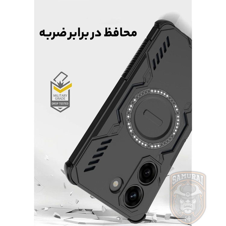 کاور سامورایی مدل Hunter مناسب برای گوشی موبایل شیائومی Poco X8 Pro