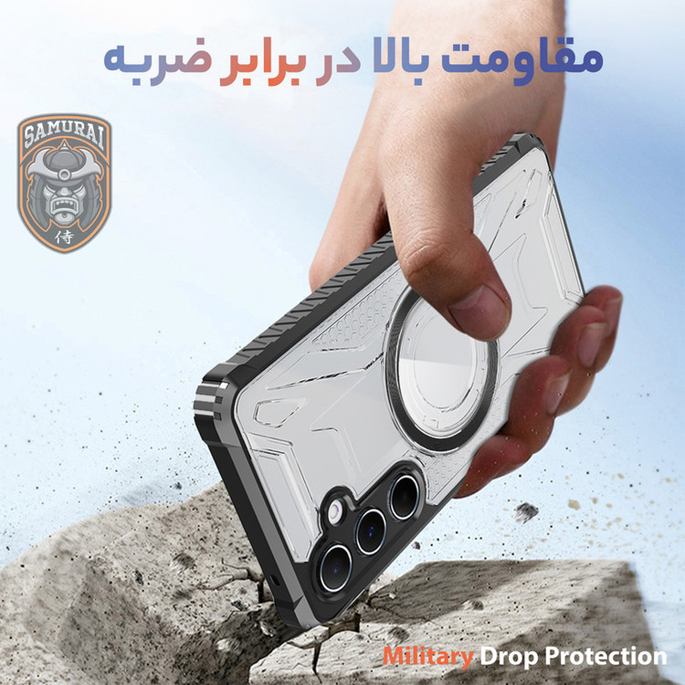 کاور سامورایی مدل Shocksafe مناسب برای گوشی موبایل سامسونگ Galaxy A56 / Galaxy A36