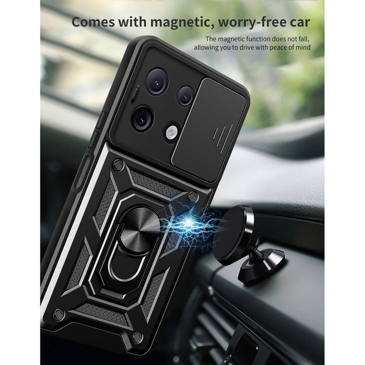 کاور اسپارتان مدل Defender Armor Strap مناسب برای گوشی موبایل شیائومی Redmi Note 13 Pro 5G به همراه بندآویز