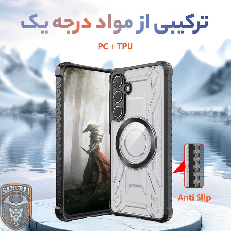 کاور سامورایی مدل Shocksafe مناسب برای گوشی موبایل سامسونگ Galaxy S24 FE