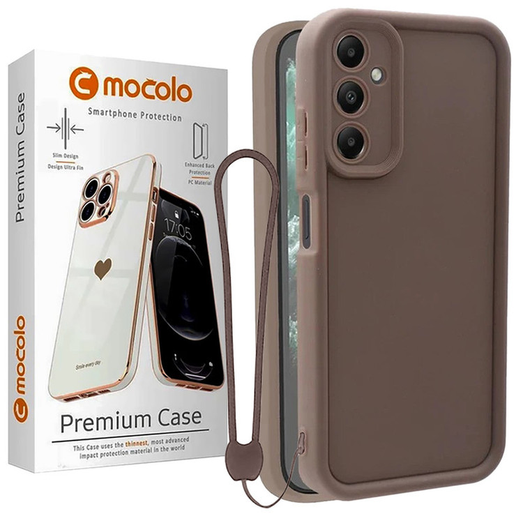 کاور موکولو مدل Silicone Puffer Strap مناسب برای گوشی موبایل سامسونگ Galaxy A23 به همراه بند آویز