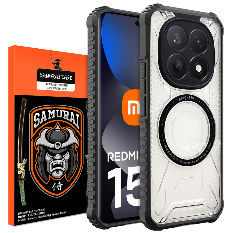 کاور سامورایی مدل Shocksafe مناسب برای گوشی موبایل شیائومی Redmi Note 15 5G / Redmi Note 15 4G / Poco M8 5G