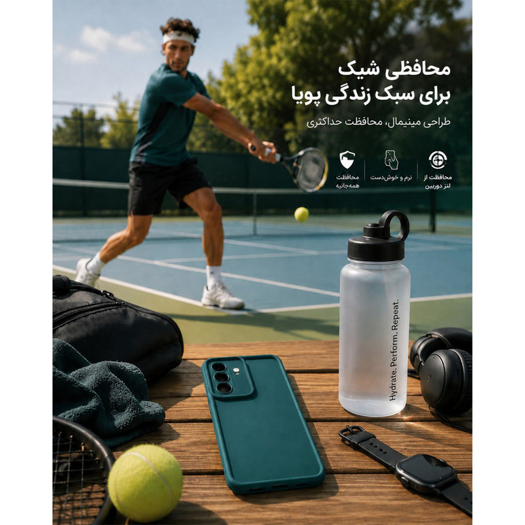 کاور گاردتک اساک مدل Silicone Puffer مناسب برای گوشی موبایل سامسونگ Galaxy A54
