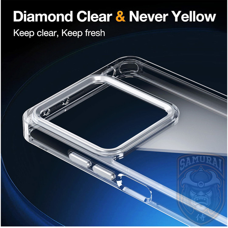 کاور سامورایی مدل Crystal Shield مناسب برای گوشی موبایل شیائومی Redmi Note 14S / Redmi Note 13 Pro 4G / Poco M6 Pro 4G