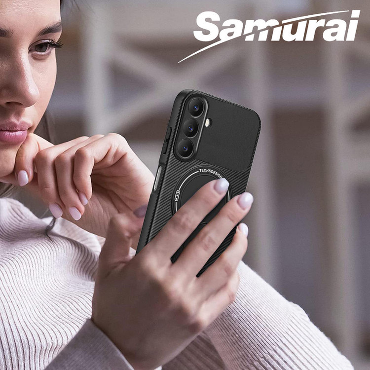 کاور سامورایی مدل Carbon Stand مناسب برای گوشی موبایل سامسونگ Galaxy S24 FE