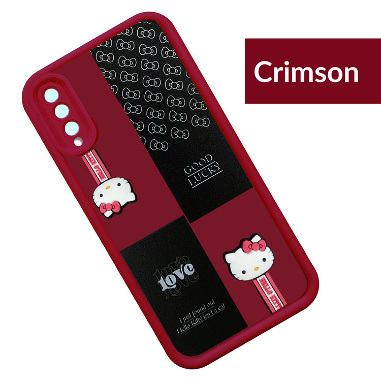 کاور موفی مدل Silicone Puffer Hello Kitty Strap مناسب برای گوشی موبایل سامسونگ Galaxy A50S/A30S به همراه بند
