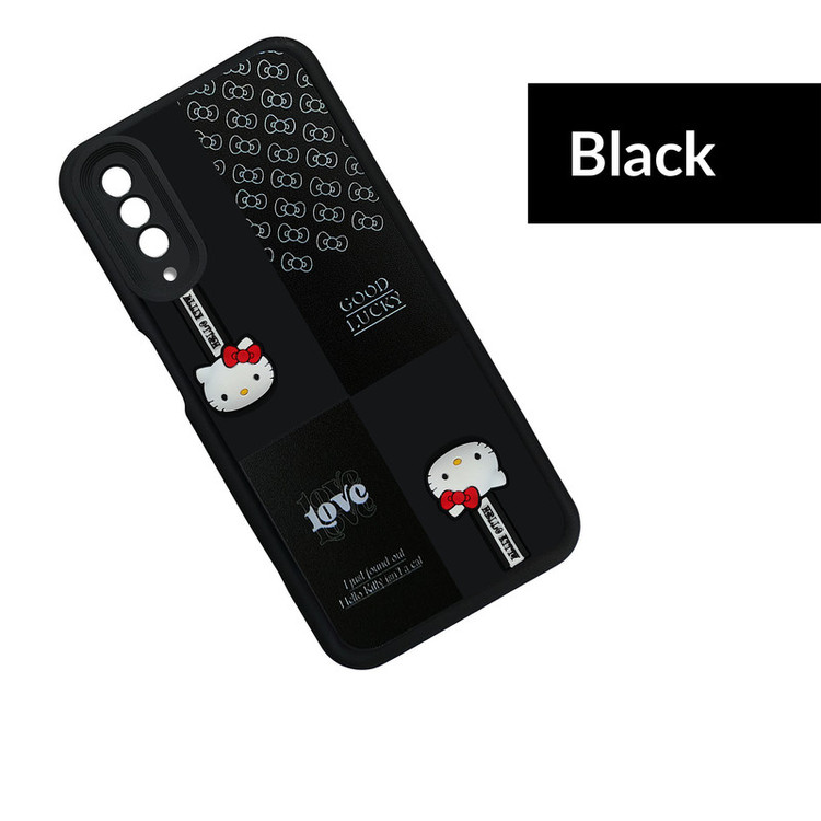 کاور موفی مدل Silicone Puffer Hello Kitty Strap مناسب برای گوشی موبایل سامسونگ Galaxy A50S/A30S به همراه بند