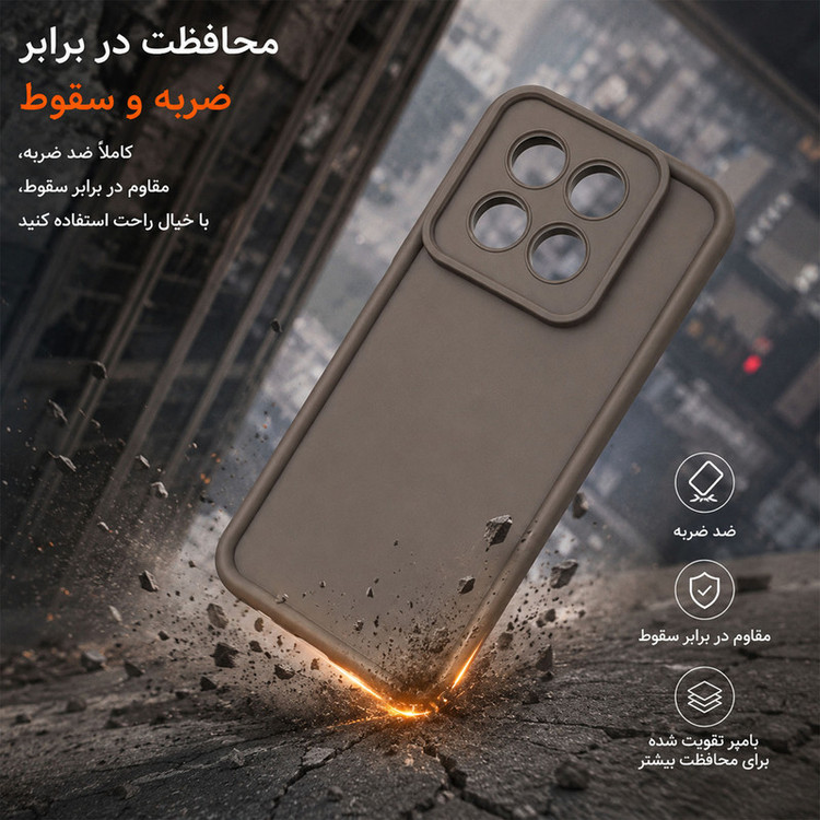 کاور گاردتک اساک مدل Silicone Puffer مناسب برای گوشی موبایل آنر Honor X6C