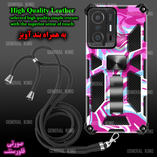 کاور ژنرال کینگ مدل Y-CH21 مناسب برای گوشی موبایل هوآوی Y6 Prime 2019 / Y6S / آنر 8A به همراه بند آویز