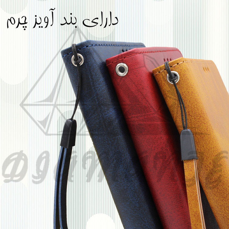 کیف کلاسوری دیامانته مدل Mokety Rd مناسب برای گوشی موبایل سامسونگ Galaxy A70 به همراه بندآویز