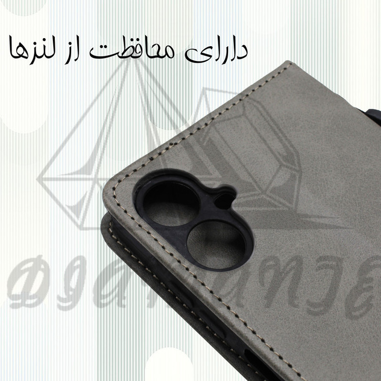 کیف کلاسوری دیامانته مدل Mokety Rd مناسب برای گوشی موبایل سامسونگ Galaxy A70 به همراه بندآویز