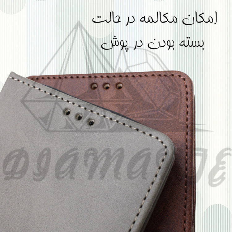 کیف کلاسوری دیامانته مدل Mokety Rd مناسب برای گوشی موبایل سامسونگ Galaxy A70 به همراه بندآویز