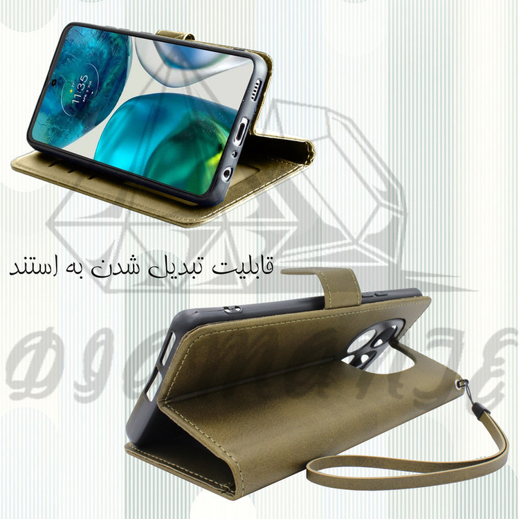 کیف کلاسوری دیامانته مدل Mokety Rd مناسب برای گوشی موبایل سامسونگ Galaxy A70 به همراه بندآویز