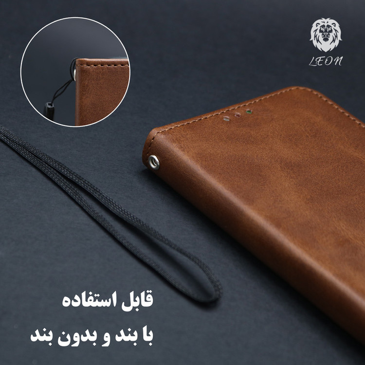کیف کلاسوری لئون مدل Band Yo مناسب برای گوشی موبایل شیائومی Redmi 15C به همراه بندآویز