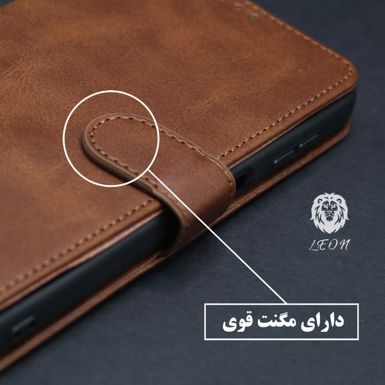 کیف کلاسوری لئون مدل Band Yo مناسب برای گوشی موبایل شیائومی Redmi 15C به همراه بندآویز