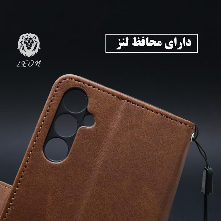 کیف کلاسوری لئون مدل Band Yo مناسب برای گوشی موبایل شیائومی Redmi 15C به همراه بندآویز