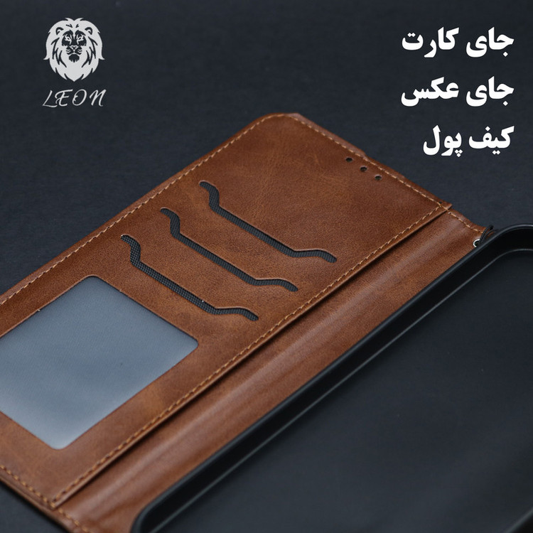 کیف کلاسوری لئون مدل Band Yo مناسب برای گوشی موبایل شیائومی Redmi 15C به همراه بندآویز