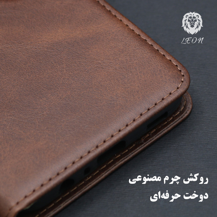 کیف کلاسوری لئون مدل Band Yo مناسب برای گوشی موبایل شیائومی Redmi 15C به همراه بندآویز