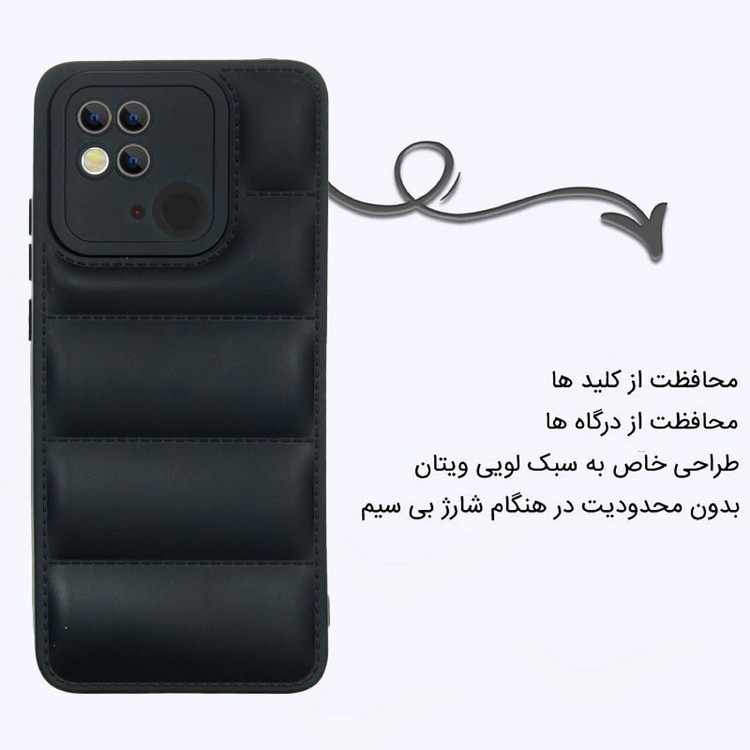 کاور اپیکوی مدل Puffy Puffer مناسب برای گوشی موبایل شیائومی Redmi 10C / Poco C40