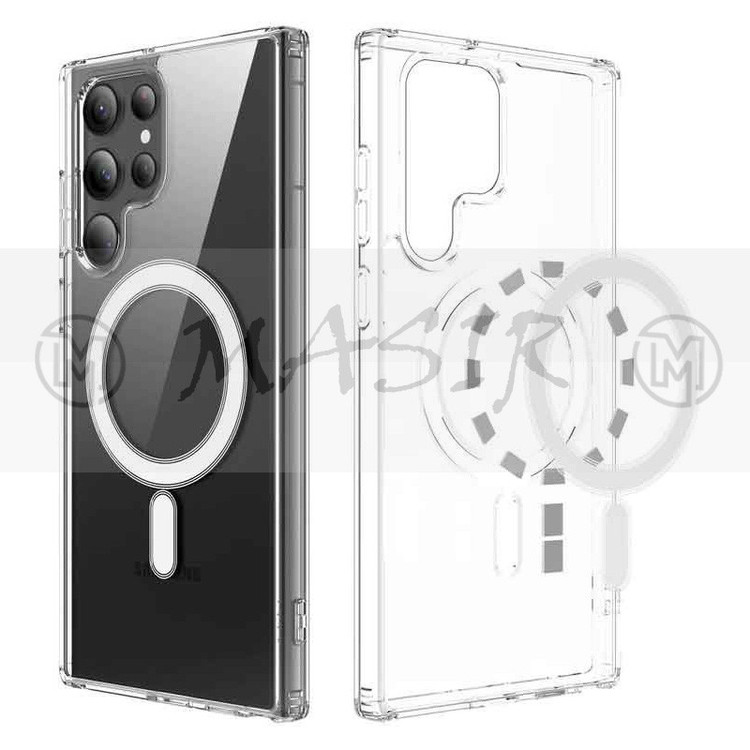 کاور مگ سیف مسیر مدل Magsafe Clear مناسب برای گوشی موبایل سامسونگ Galaxy S24 Ultra