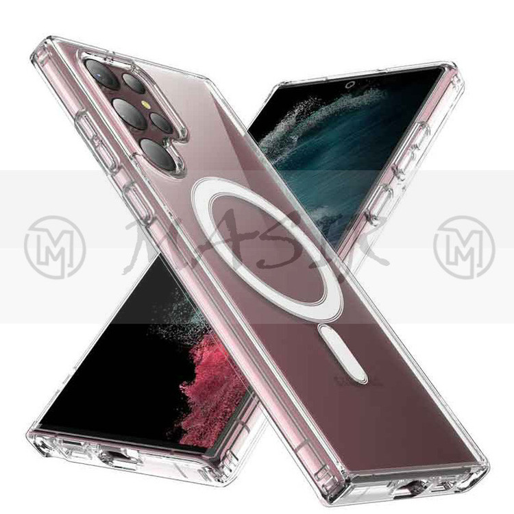 کاور مگ سیف مسیر مدل Magsafe Clear مناسب برای گوشی موبایل سامسونگ Galaxy S24 Ultra