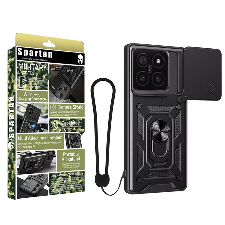 کاور اسپارتان مدل Defender Armor Apple Strap مناسب برای گوشی موبایل شیائومی 14T Pro به همراه بندآویز