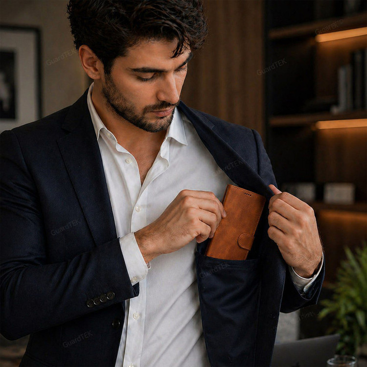 کیف کلاسوری گاردتک مدل Flip cover strap مناسب برای گوشی موبایل شیائومی Redmi Note 15 4G به همراه بند