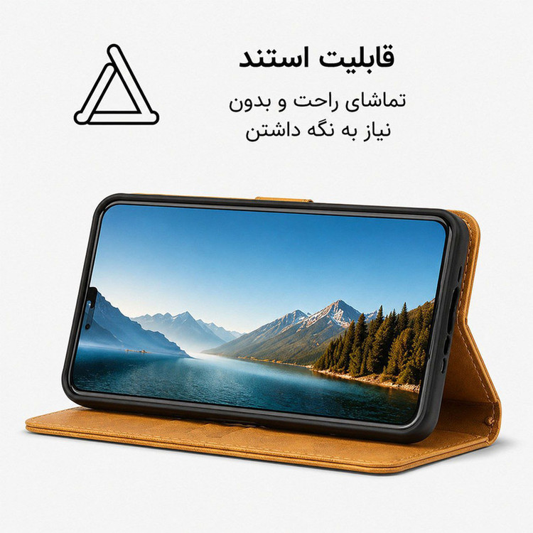 کیف کلاسوری گاردتک مدل Flip cover strap مناسب برای گوشی موبایل شیائومی Redmi Note 15 4G به همراه بند