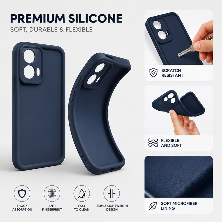 کاور گاردتک اساک مدل Silicone Puffer مناسب برای گوشی موبایل موتورولا Moto G35