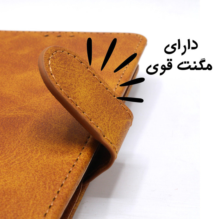 کیف کلاسوری مدل Grise مناسب برای گوشی موبایل سامسونگ Galaxy S25 Ultra به همراه بندآویز