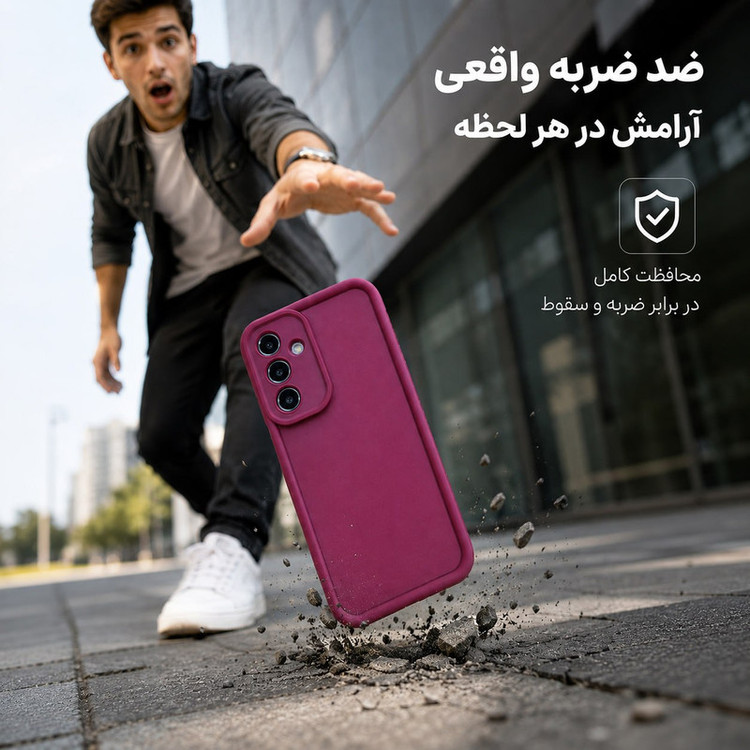 کاور گاردتک اساک مدل Silicone Puffer مناسب برای گوشی موبایل سامسونگ Galaxy A34