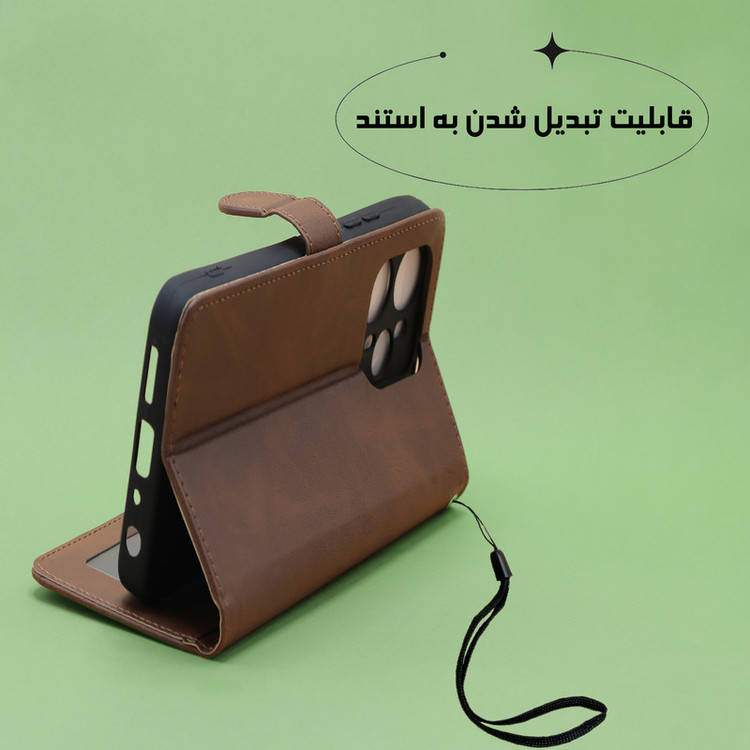 کیف کلاسوری دیامانته مدل Scusa Rd مناسب برای گوشی موبایل شیائومی Poco X3 Pro / X3 NFC به همراه بند آویز