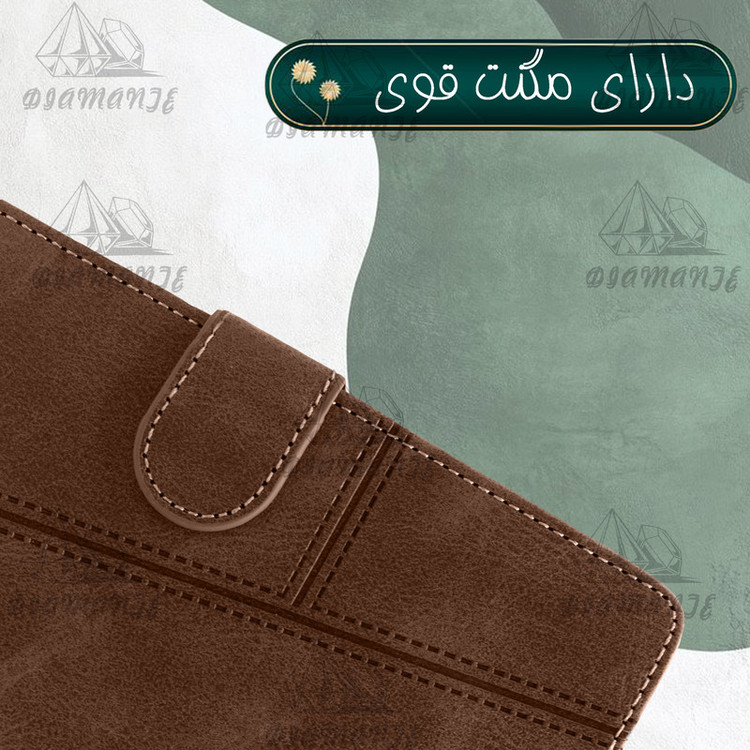 کیف کلاسوری دیامانته مدل Mek Gn مناسب برای گوشی موبایل آنر X6B به همراه بند آویز