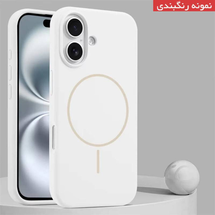 کاور قاب تام مدل سیلیکونی پاک کنی مگ سیف دار مناسب برای گوشی موبایل اپل iPhone 12 Pro Max